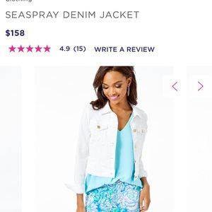 NWT Lilly Pulitzer Jean Jacket